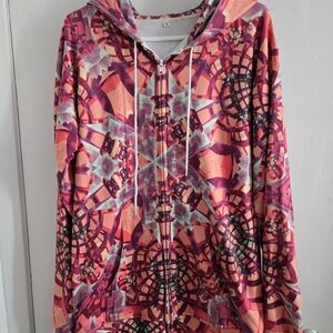 Colorful Geometric Pattern Hoodie